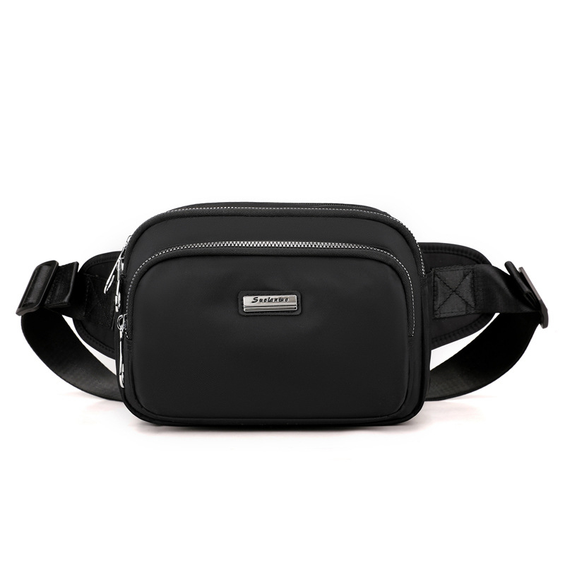 Ženska chest bag, mali crossbody ruksak, najlon, ulični stil, zatvarač, poliester podstava, unutarnje pretince: pretinac sa zatvaračem, pretinac za telefon, pretinac s dvostrukim zatvaranjem