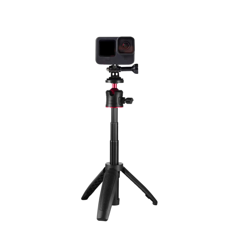 Rozšíriteľná selfie tyč Tripod pre akčné kamery – Model ST-27, Materiál: ABS hliníková zliatina, Kompatibilné s Motion Camera, Tlačené logo, Licencovateľná súkromná značka