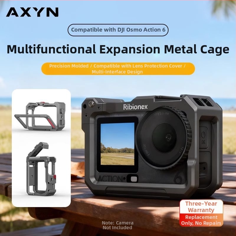 Axyn Cage okvir od aluminijske legure za DJI Osmo Action6, s ručnim rigom i dodacima