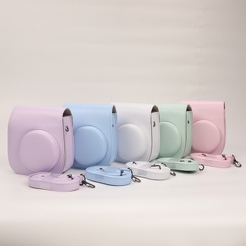 Geantă pentru Fuji Instax Mini 11/12 cu husă PU, respirabilă, rezistentă la uzură și la tăiere, crossbody unisex