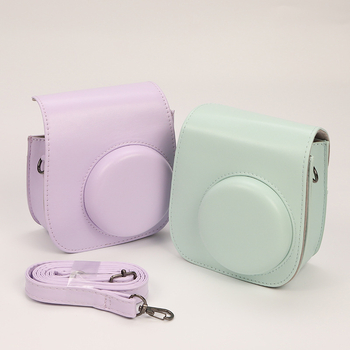 Geantă pentru Fuji Instax Mini 11/12 cu husă PU, respirabilă, rezistentă la uzură și la tăiere, crossbody unisex