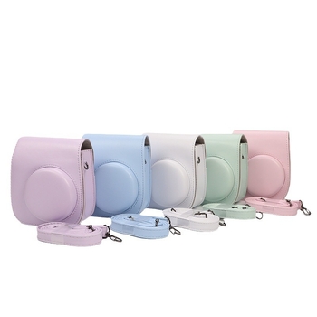Geantă pentru Fuji Instax Mini 11/12 cu husă PU, respirabilă, rezistentă la uzură și la tăiere, crossbody unisex