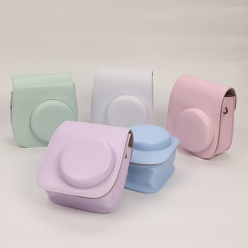 Geantă pentru Fuji Instax Mini 11/12 cu husă PU, respirabilă, rezistentă la uzură și la tăiere, crossbody unisex