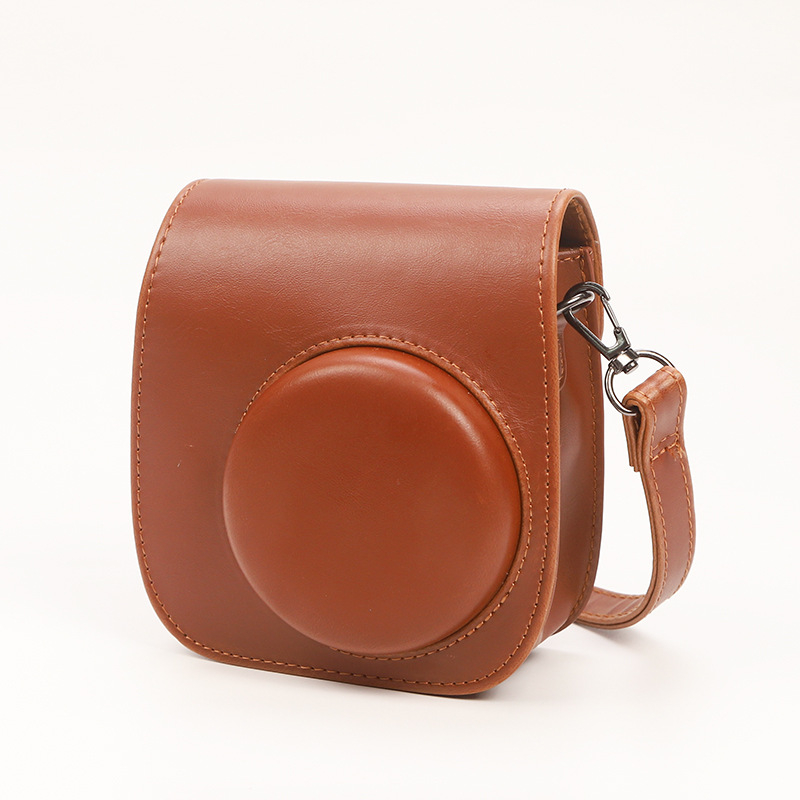Geantă pentru Fuji Instax Mini 11/12 cu husă PU, respirabilă, rezistentă la uzură și la tăiere, crossbody unisex