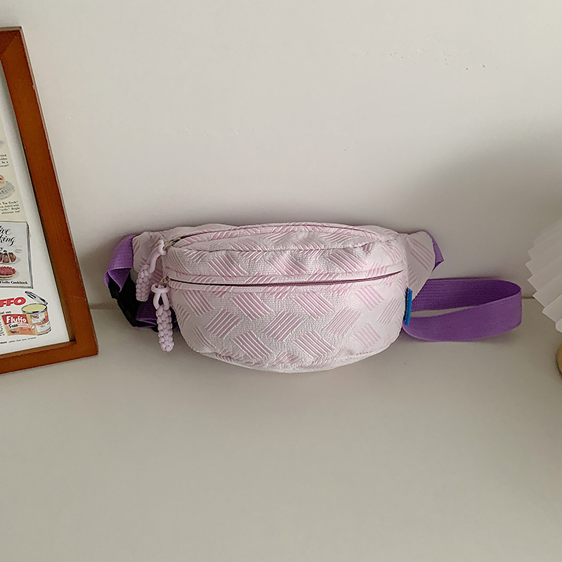 Čerstvá a jednoduchá crossbody taška z Oxford tkaniny, polyesterová podšívka, zapínanie na zips, vnútorný zipsový priečinok, v štýle Mori/Japonský štýl