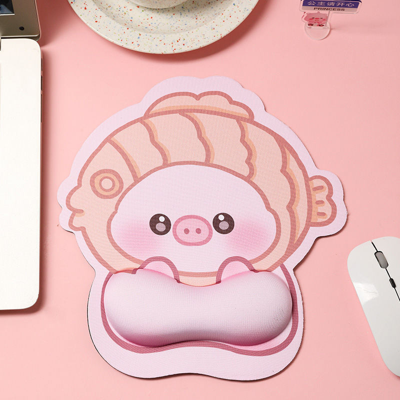 Pad ποντικιού με ανάπαυση καρπού, καουτσούκ επιφάνεια, αντιολισθητικό, μονόπλευρο, OEM παραμετροποίηση