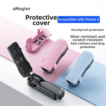 Ochranný kryt a obal pre Pocket3 (Materiál: ABS + silikón; Kompatibilita: Pocket3; Balenie: ochranný kryt + silikonový remienok; Značka: Thinking)