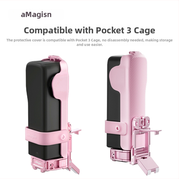 Ochranný kryt a obal pre Pocket3 (Materiál: ABS + silikón; Kompatibilita: Pocket3; Balenie: ochranný kryt + silikonový remienok; Značka: Thinking)