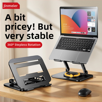 Držiak na notebook z hliníkovej zliatiny, nastaviteľná výška, otáčavý a skladací; Model: Multifunctional Rotate-Foldable Laptop; Hmotnosť: 1,3 kg