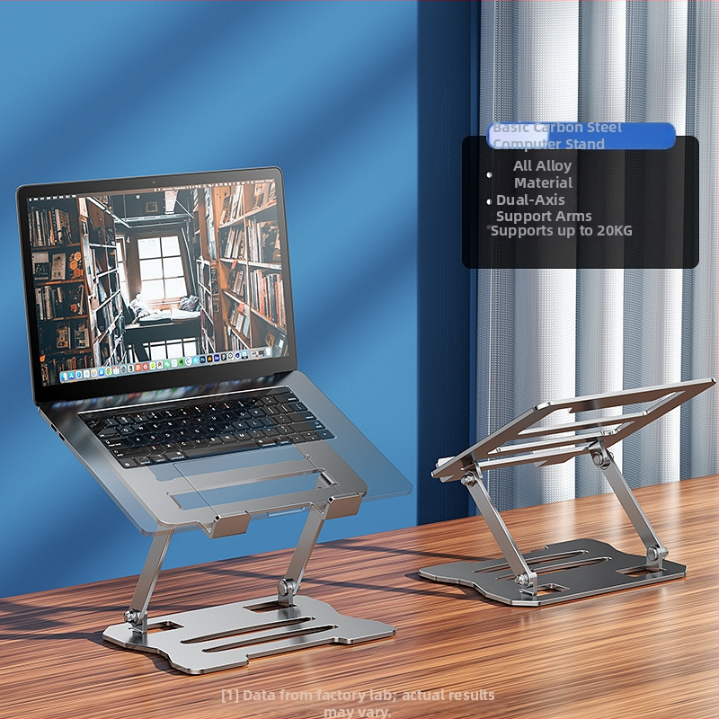 Držiak na notebook z hliníkovej zliatiny, nastaviteľná výška, otáčavý a skladací; Model: Multifunctional Rotate-Foldable Laptop; Hmotnosť: 1,3 kg