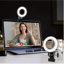 Klipové kruhové svetlo na živé vysielanie — pre mobilný telefón a počítač, USB napájanie 5V, pod 10W, stmievateľné