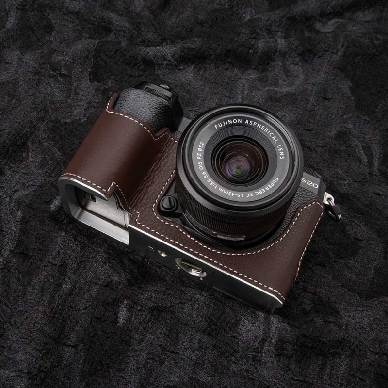 Geantă de umăr din piele Fuji X-S20 pentru aparat SLR, piele naturală, primăvara 2025, unisex