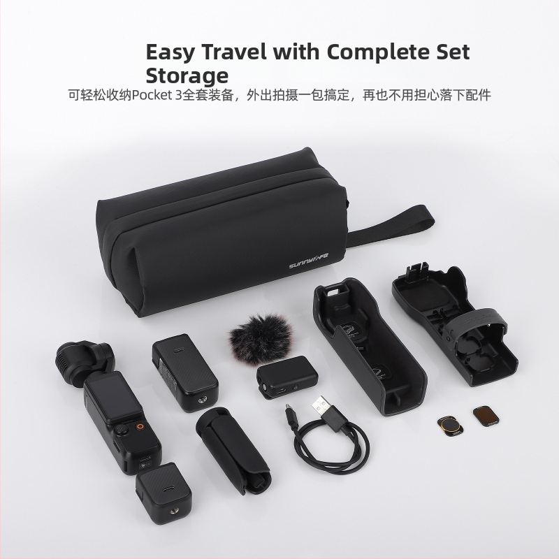 Úložná taška pre Pocket3/Osmo Nano, crossbody prenosná, polyester, model B018, skladom