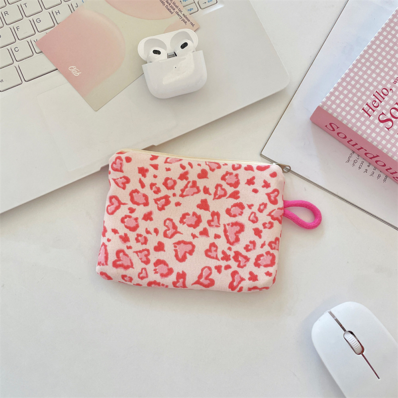 Novčanik i organizator dodataka sa svježim kariranim printom, poliester, podstava platno, ulični stil, za žene