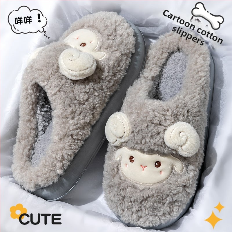 Унисекс зимни чехли с връх от замш, пухена подплата, EVA подметка, антихлъзгаща подметка, височина на тока около 3.5 cm