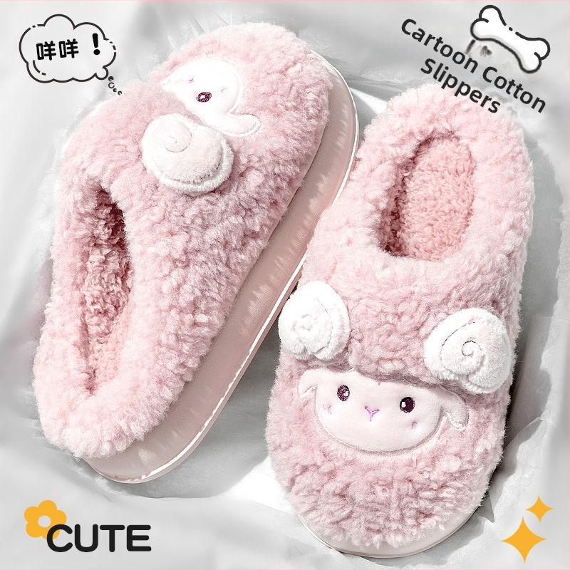 Унисекс зимни чехли с връх от замш, пухена подплата, EVA подметка, антихлъзгаща подметка, височина на тока около 3.5 cm