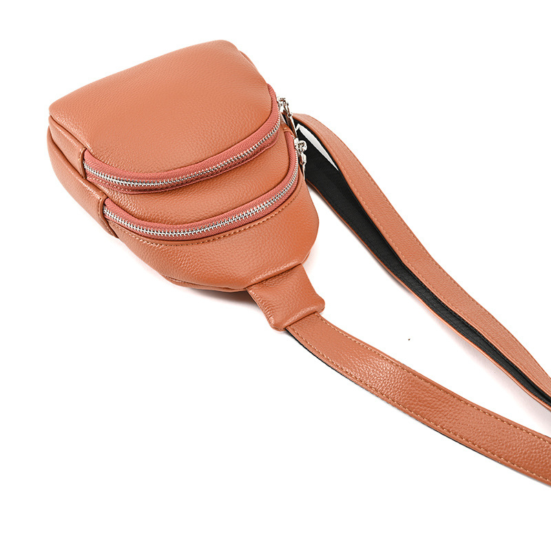 PU višefunkcionalna torbica za prsa/stražnji pojas/preko ramena – nacionalni stil, zatvarač, unutarnji džepovi: džep sa zatvaračem i džep za telefon, brend Amelia