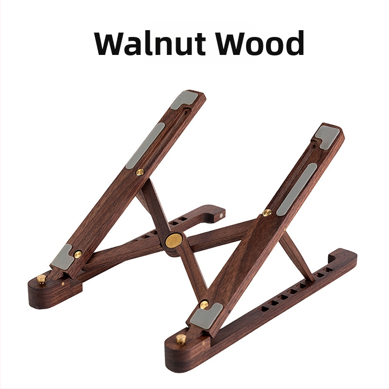 Stojan na notebook – drevený, skladateľný, model HH-0123, univerzálna kompatibilita