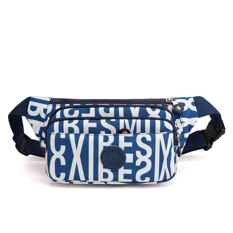 Dámska nylonová taška cez rameno v mestskom minimalistickom štýle, zapínanie na zips, vnútorné vrecká: zipsové vrecko, vrecko na telefón, vrecko na ID, malé zipsovacie vrecko, polyesterová podšívka