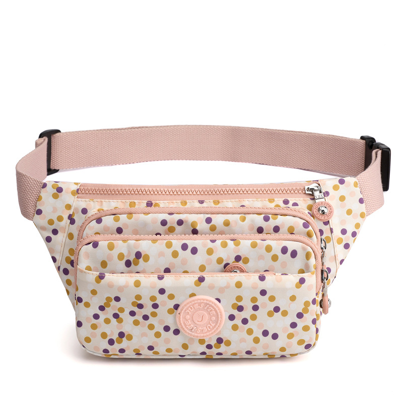 Dámska nylonová taška cez rameno v mestskom minimalistickom štýle, zapínanie na zips, vnútorné vrecká: zipsové vrecko, vrecko na telefón, vrecko na ID, malé zipsovacie vrecko, polyesterová podšívka