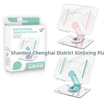 Akrylátový držiak na tablet so otočným sklápacím dizajnom, stolová podpora, kompatibilný s modelmi iPad, iPhone a iPod