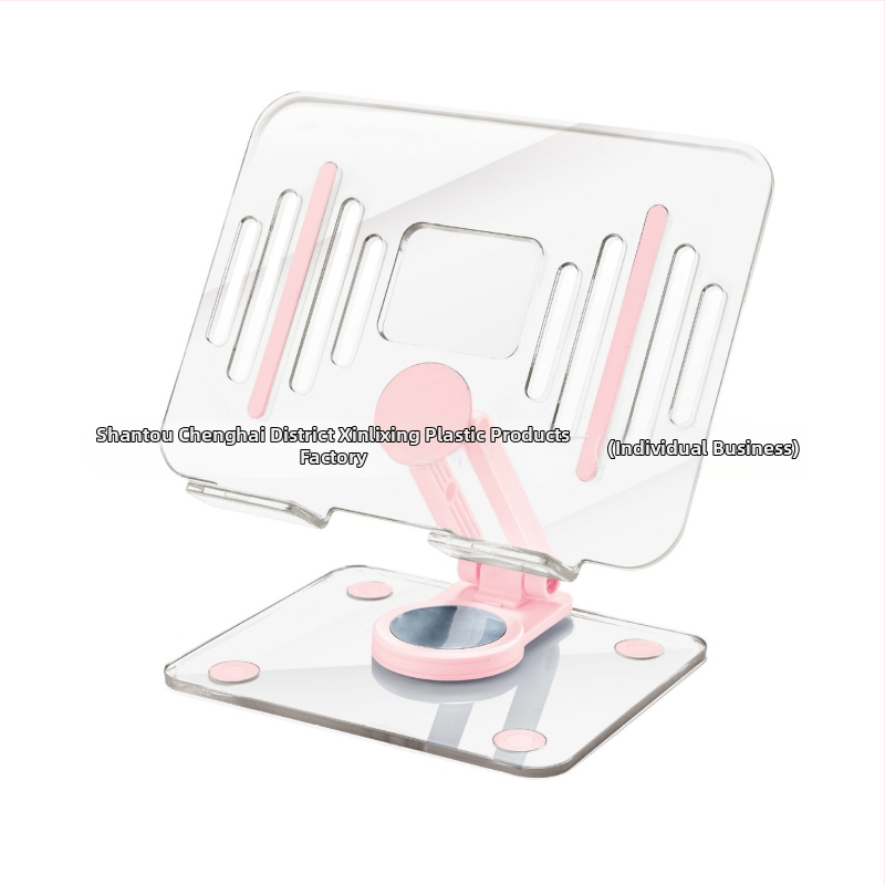 Akrylátový držiak na tablet so otočným sklápacím dizajnom, stolová podpora, kompatibilný s modelmi iPad, iPhone a iPod