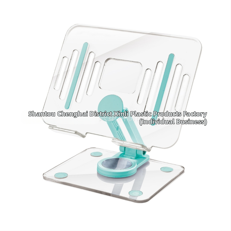 Akrylátový držiak na tablet so otočným sklápacím dizajnom, stolová podpora, kompatibilný s modelmi iPad, iPhone a iPod