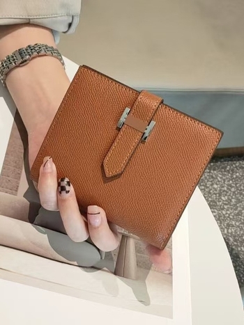 Портфейл за карти от естествена кожа с текстура на дланта, дишащ, изключително лек и разширяем