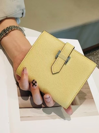 Портфейл за карти от естествена кожа с текстура на дланта, дишащ, изключително лек и разширяем