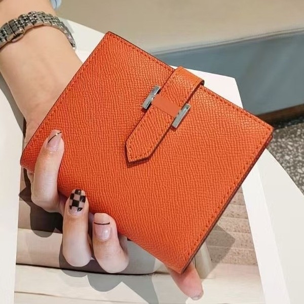 Портфейл за карти от естествена кожа с текстура на дланта, дишащ, изключително лек и разширяем