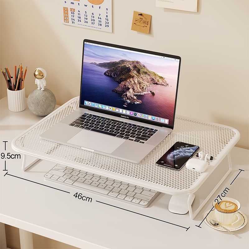 Suport pentru laptop, din fier, tip rotativ, bază de răcire, suport de înălțare pentru birou acasă