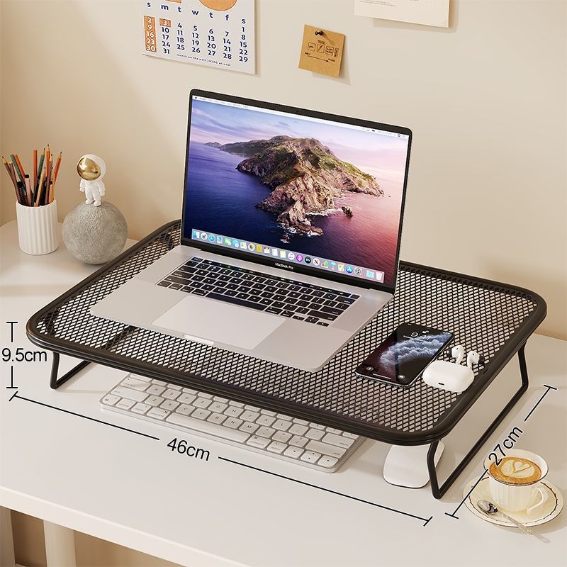 Suport pentru laptop, din fier, tip rotativ, bază de răcire, suport de înălțare pentru birou acasă