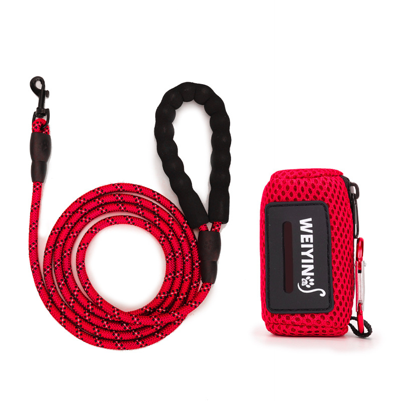 Dispenzér tašiek na výkaly psov s kontinuálnou rolou, ľahko prenosný, na vonkajšie použitie s hákom