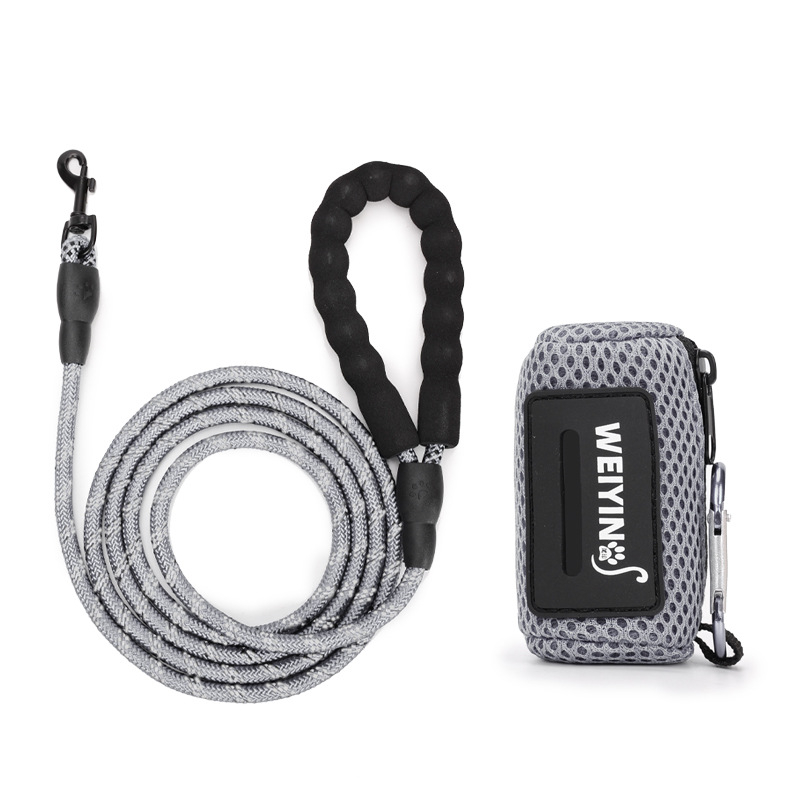 Dispenzér tašiek na výkaly psov s kontinuálnou rolou, ľahko prenosný, na vonkajšie použitie s hákom