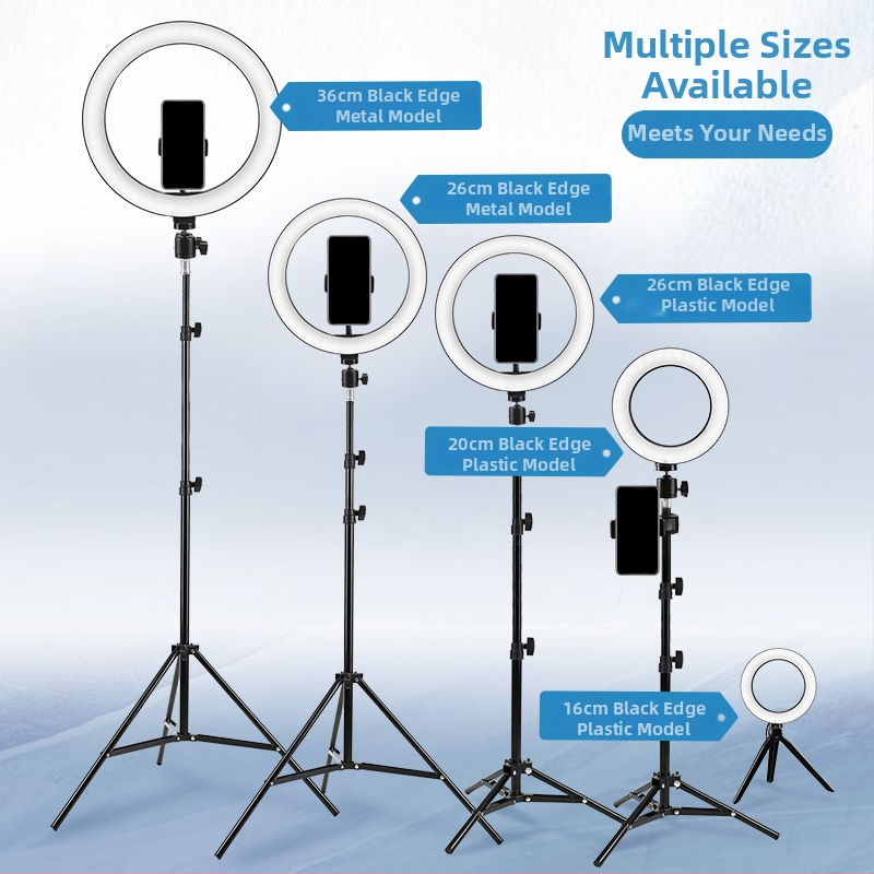 Kruhové LED svetlo pre telefón pre selfie a živé vysielanie – 5V, 5W, 3000–6500K, s reguláciou jasu