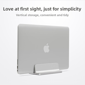 Stojan na notebook vertikálny, z hliníkovej zliatiny, univerzálny, model 2, hmotnosť 470 g