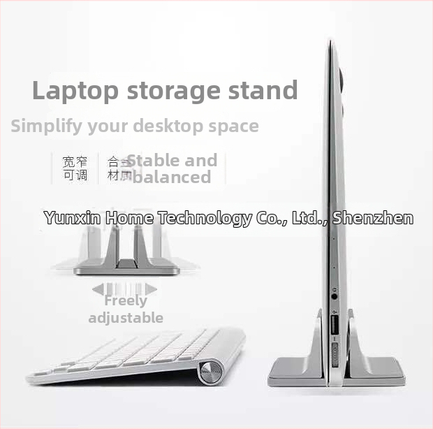 Stojan na notebook vertikálny, z hliníkovej zliatiny, univerzálny, model 2, hmotnosť 470 g