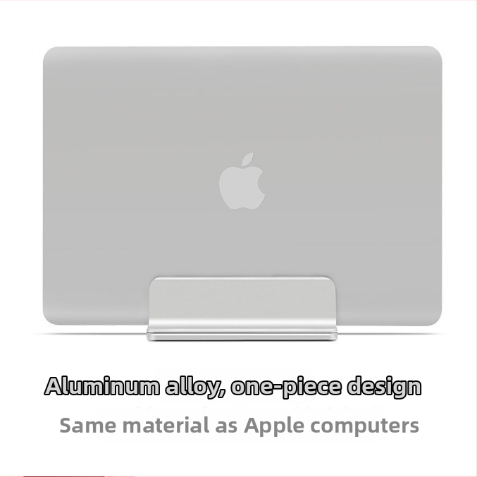 Stojan na notebook vertikálny, z hliníkovej zliatiny, univerzálny, model 2, hmotnosť 470 g