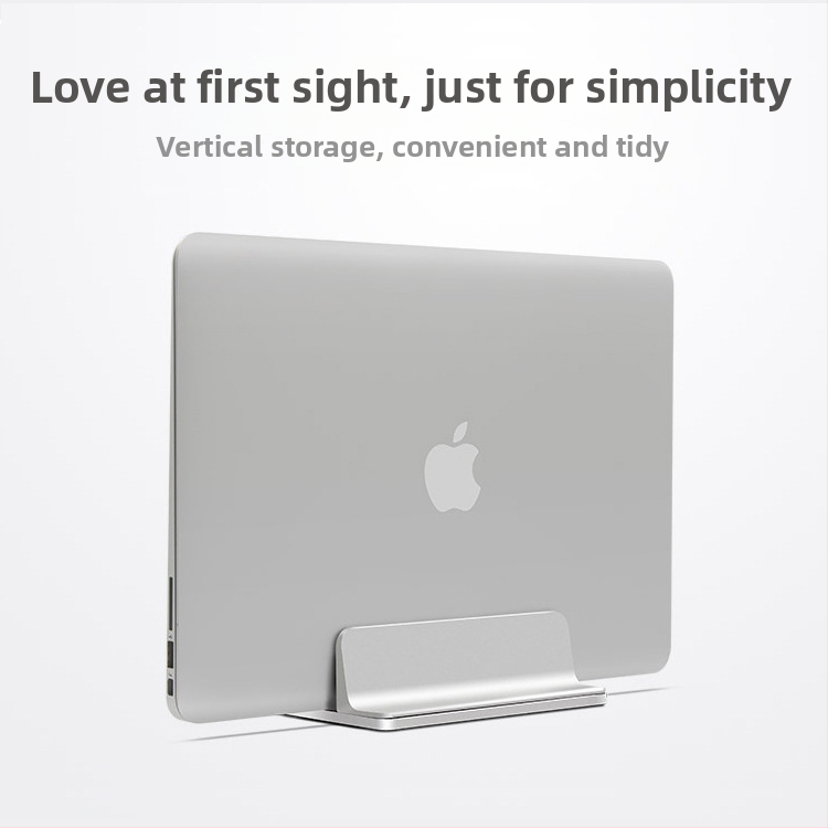 Stojan na notebook vertikálny, z hliníkovej zliatiny, univerzálny, model 2, hmotnosť 470 g