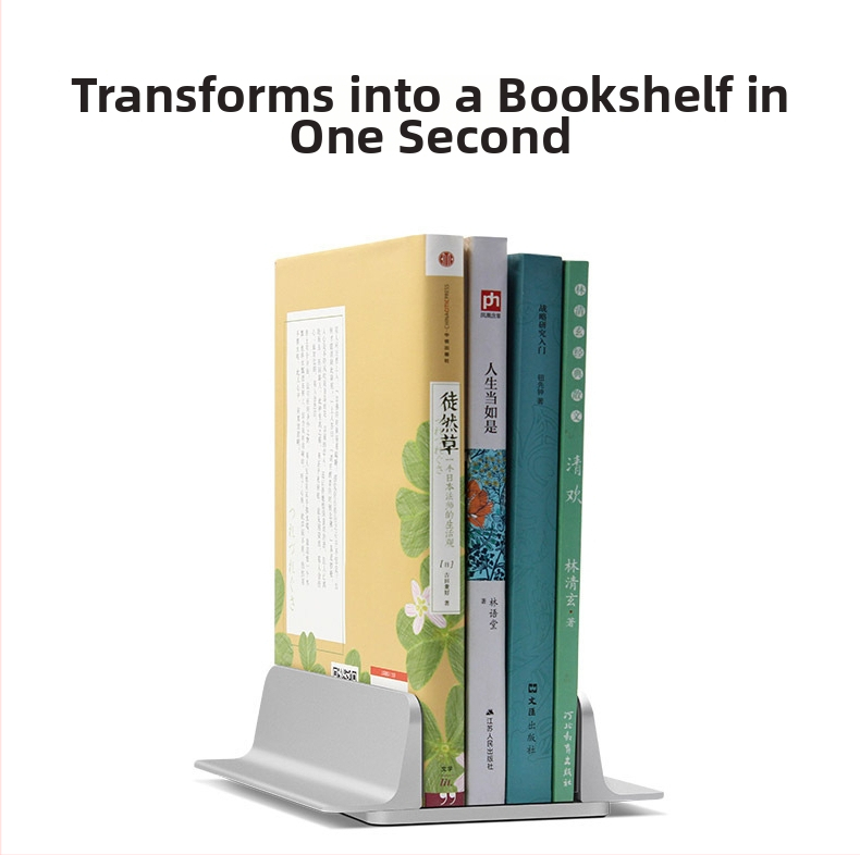 Stojan na notebook vertikálny, z hliníkovej zliatiny, univerzálny, model 2, hmotnosť 470 g