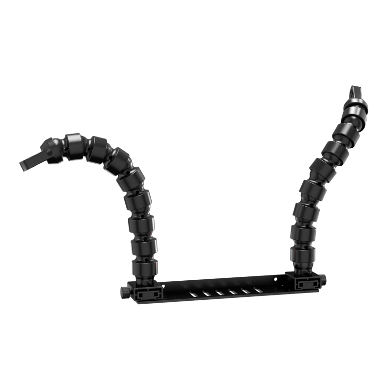 TS-7 alumīnija sakausējuma dubultrokturis zemūdens fotogrāfijai GoPro/SLR ūdensdrošajiem korpusiem, maksimālā slodze 10 kg