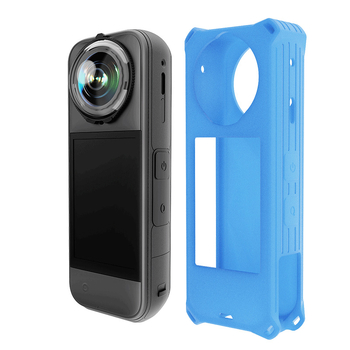 Carcasă din silicon Insta360 X5 cu protecție pentru obiectiv, carcasă de protecție pentru cameră panoramică