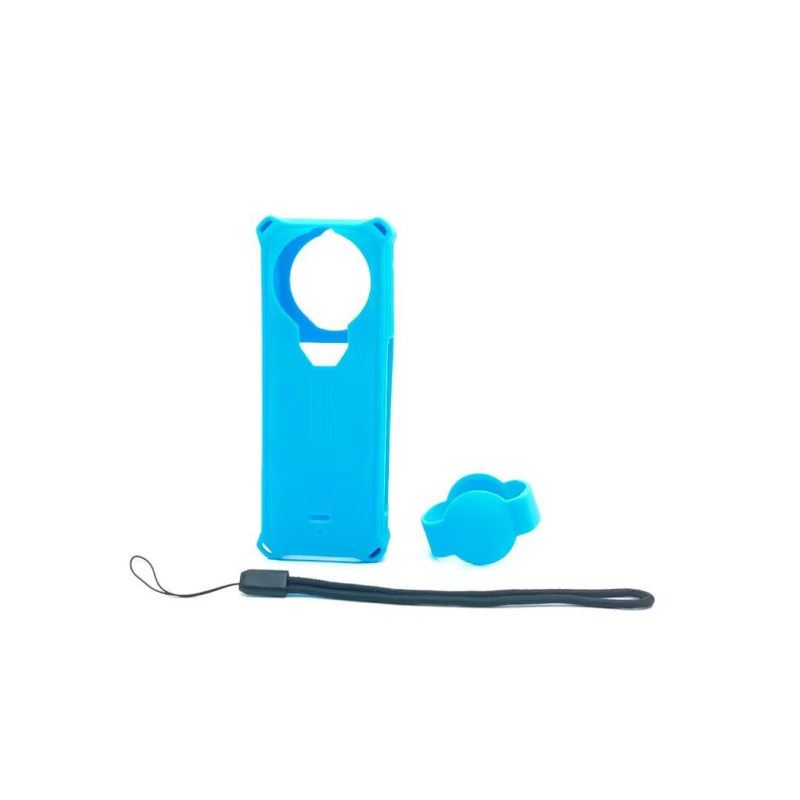 Carcasă din silicon Insta360 X5 cu protecție pentru obiectiv, carcasă de protecție pentru cameră panoramică