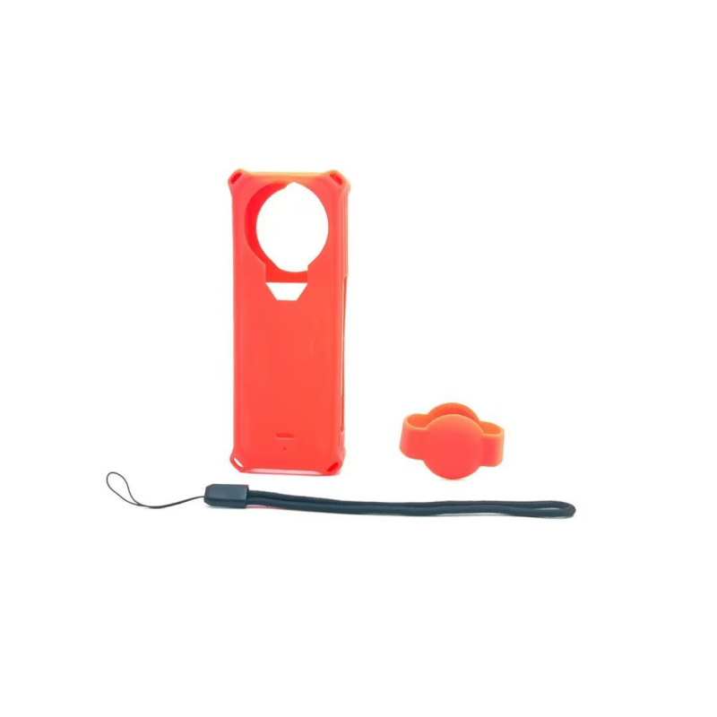 Carcasă din silicon Insta360 X5 cu protecție pentru obiectiv, carcasă de protecție pentru cameră panoramică