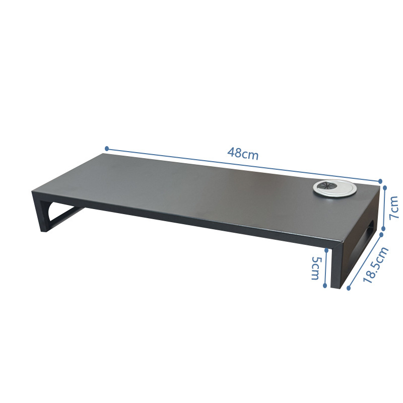 Ureds monitora i prijenosnog računala podizač, dvostruki stalak od karbonskog čelika, minimalistički dizajn, bez montaže