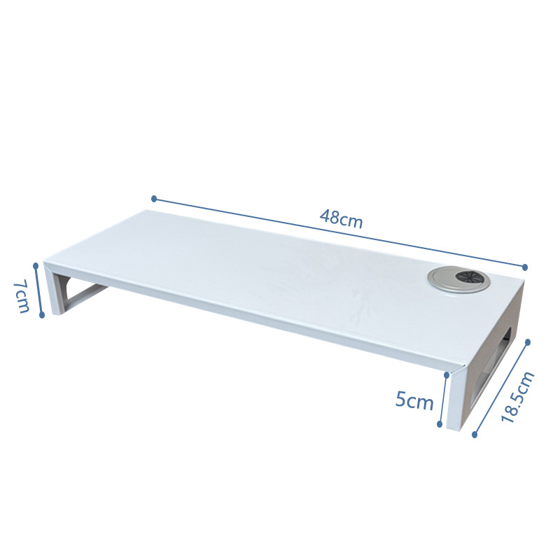 Ureds monitora i prijenosnog računala podizač, dvostruki stalak od karbonskog čelika, minimalistički dizajn, bez montaže
