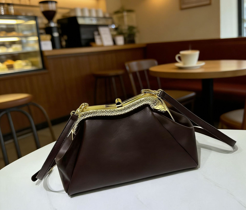 Ramenná crossbody kabelka s tvarom dumpling (Materiál: Super fiber; Zapínanie: Lock; Vnútro: Document bag)