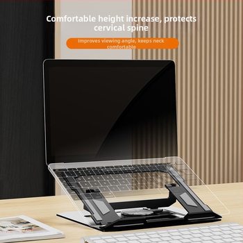 Laptoptartó állvány 360°-os forgással, összecsukható kialakítással és hűtési támogatással, modell 277, 980 g