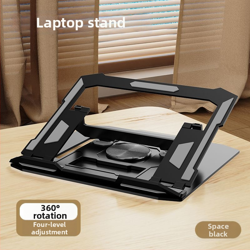 Laptoptartó állvány 360°-os forgással, összecsukható kialakítással és hűtési támogatással, modell 277, 980 g