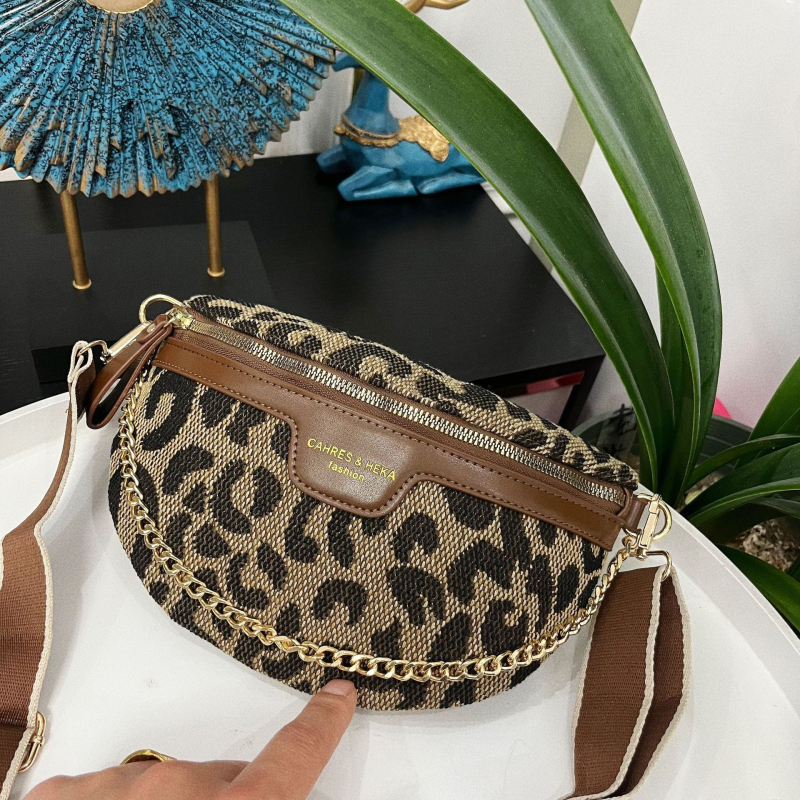 PU mestská cezramenná taška na pás s vreckom na zips a polyesterovou podšívkou, jar 2025